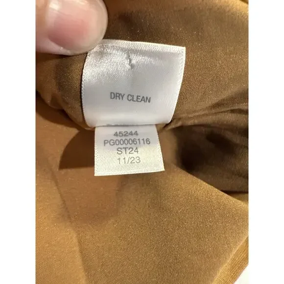 Garnet Hill Knit Relaxed Blazer Womens Sz 8 Praline Brown Camel Academia‎ $169 - Picture 12 of 12